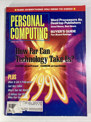 Technology Magazine PC Personal Computing 1990 Dell CDW Gates Schwab Compaq