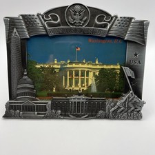 Washington DC Monuments Silver Tone Frame for 3 1/2" x 5" picture Capital