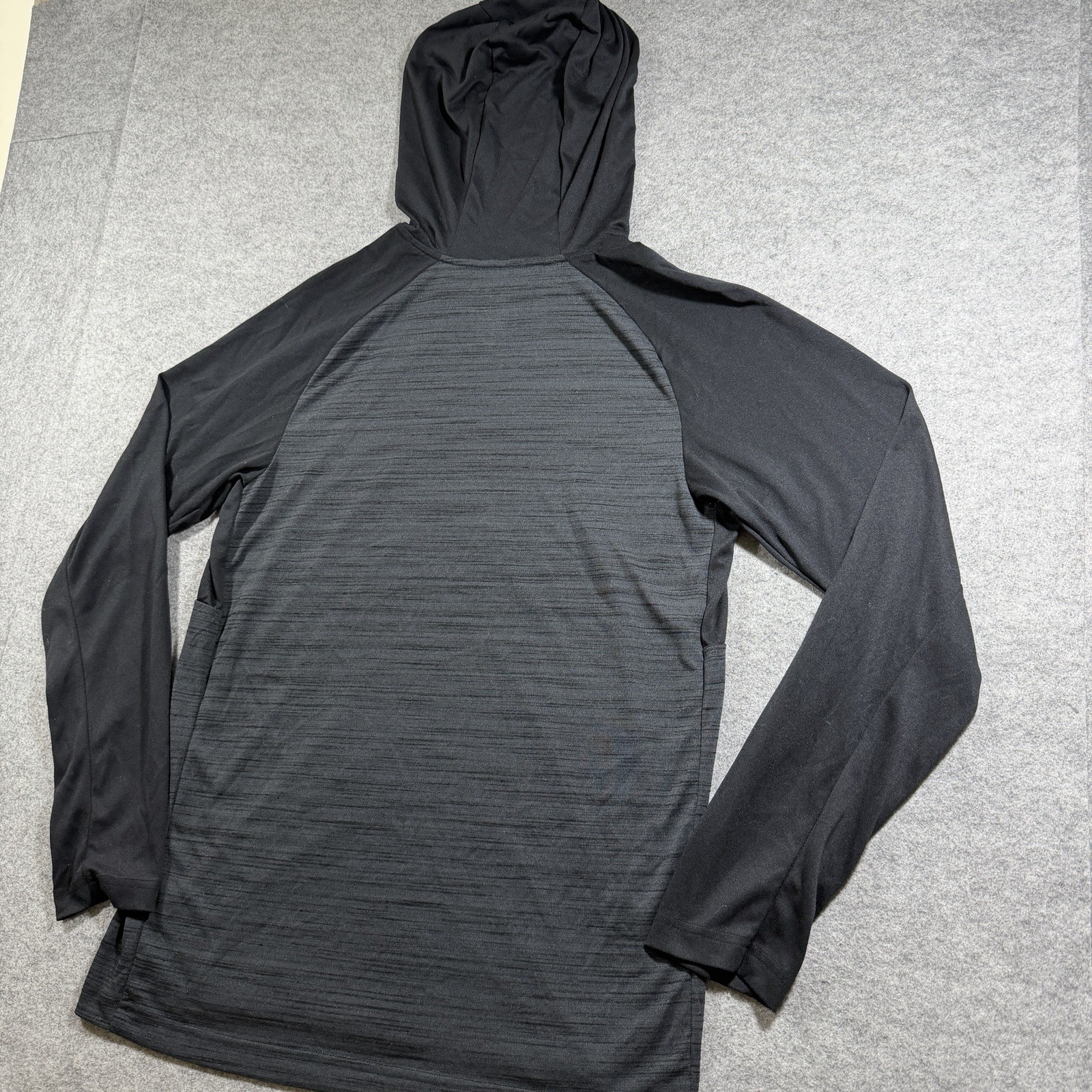 Nike Dri-FIT Pro Hooded Shirt Mens M Black Gray Lightweight Training Top Running thumbnail 11