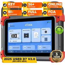 XTOOL USED D7 V2.0 Full System Diagnostic Bi-Directional Scanner Tool 36 Service
