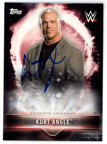 Kurt Angle #A-KA 2019 Topps WWE Road to Wrestlemania Autographs card
