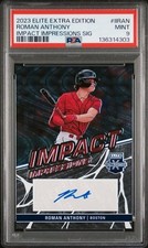 2023 Roman Anthony Red Sox Panini Elite Impact Impressions RC Autograph #II-RAN