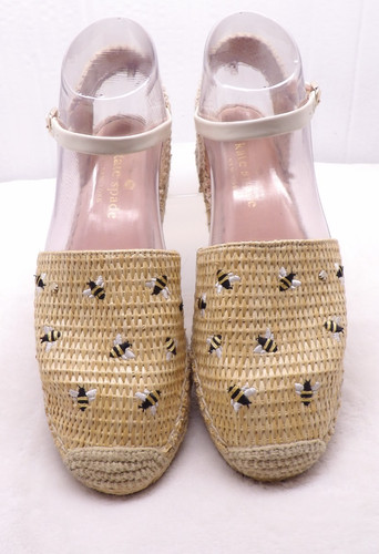 KATE SPADE Bonnie Bee Espadrille Sandal Sz 6 B