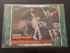 2021-22 Donruss Basketball Trae Young Franchise Features Insert Green Ice #3