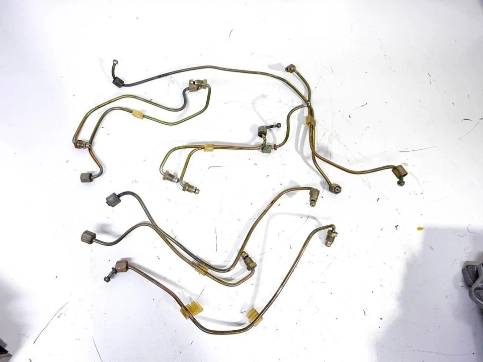 86-91 Mercedes W126 420SEL 560SEL SEC R107 560SL Juego de línea de inyector de combustible 9X Foto 2 de 4