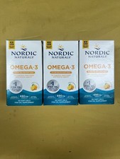 3 New Nordic Naturals Omega-3 690mg - 60 Fish Gelatin Soft Gels Each Exp. 12/26 