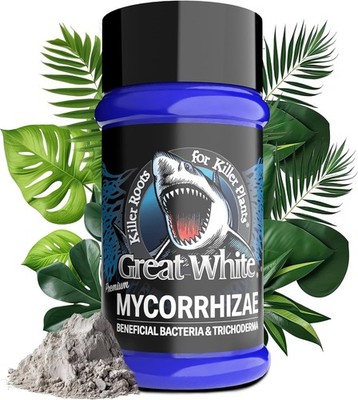 Great White Mycorrhizal Fungi 1 oz, Beneficial Bacteria for Plant Growth US DEPO