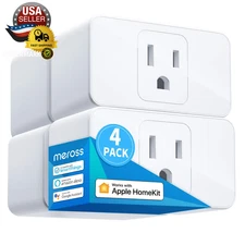 Smart Plug Mini, 15A & Reliable Wi-Fi, Support Apple Homekit, Siri, Alexa, Echo,