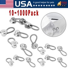 1000pcs Metal Collar Neck Waist Extender Buttons For Men Dress Shirts Pants Lot