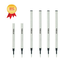 4.37 inch Rollerball Pen Refills, Roller Ball Fine Point 0.5mm, Black