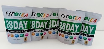 WEIGHT LOSS FLAT TUMMY 28 DAY HERBAL DETOX SLIMMING/FIT TEA ORGANIC 5 PACKS