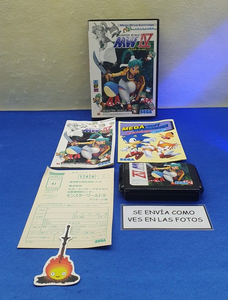 JUEGO MW IV G-5519 MONSTER WORLD SEGA MEGADRIVE GENESIS JP JAP