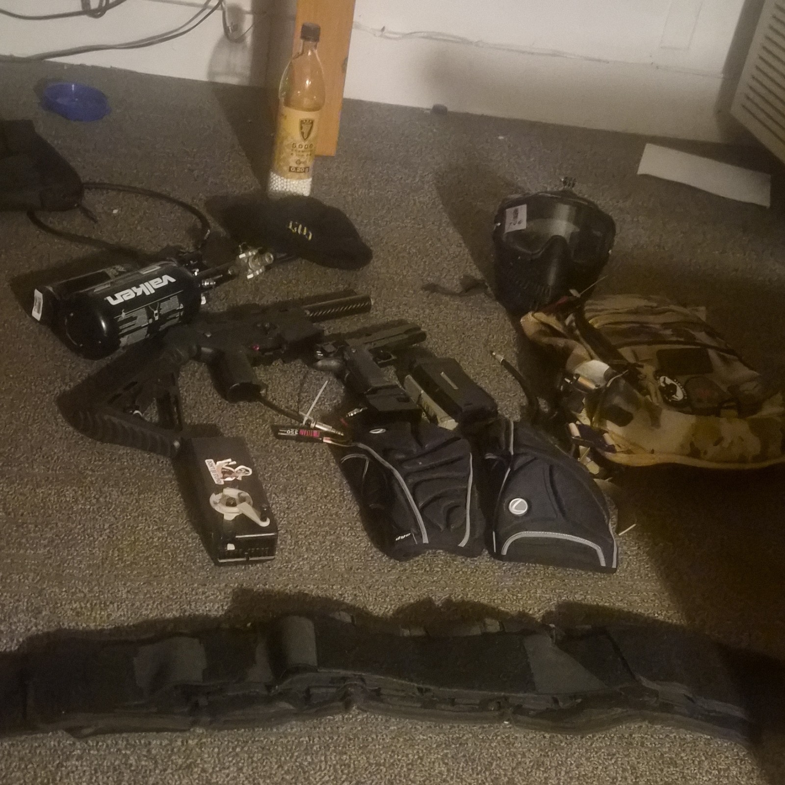 Valken Paintball Marker Package with Tank, Mask, Pods, and A