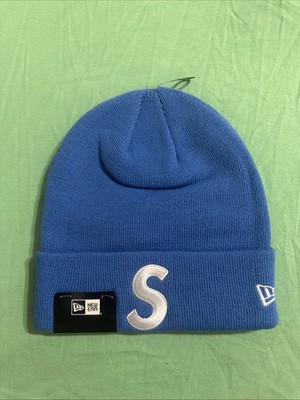 Supreme FW24 New Era S Logo Acrylic Cuffed Beanie Blue One Size New IN HAND