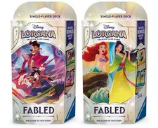 Disney Lorcana TCG Fabled Starter Deck Sealed (Art Set of 2x)