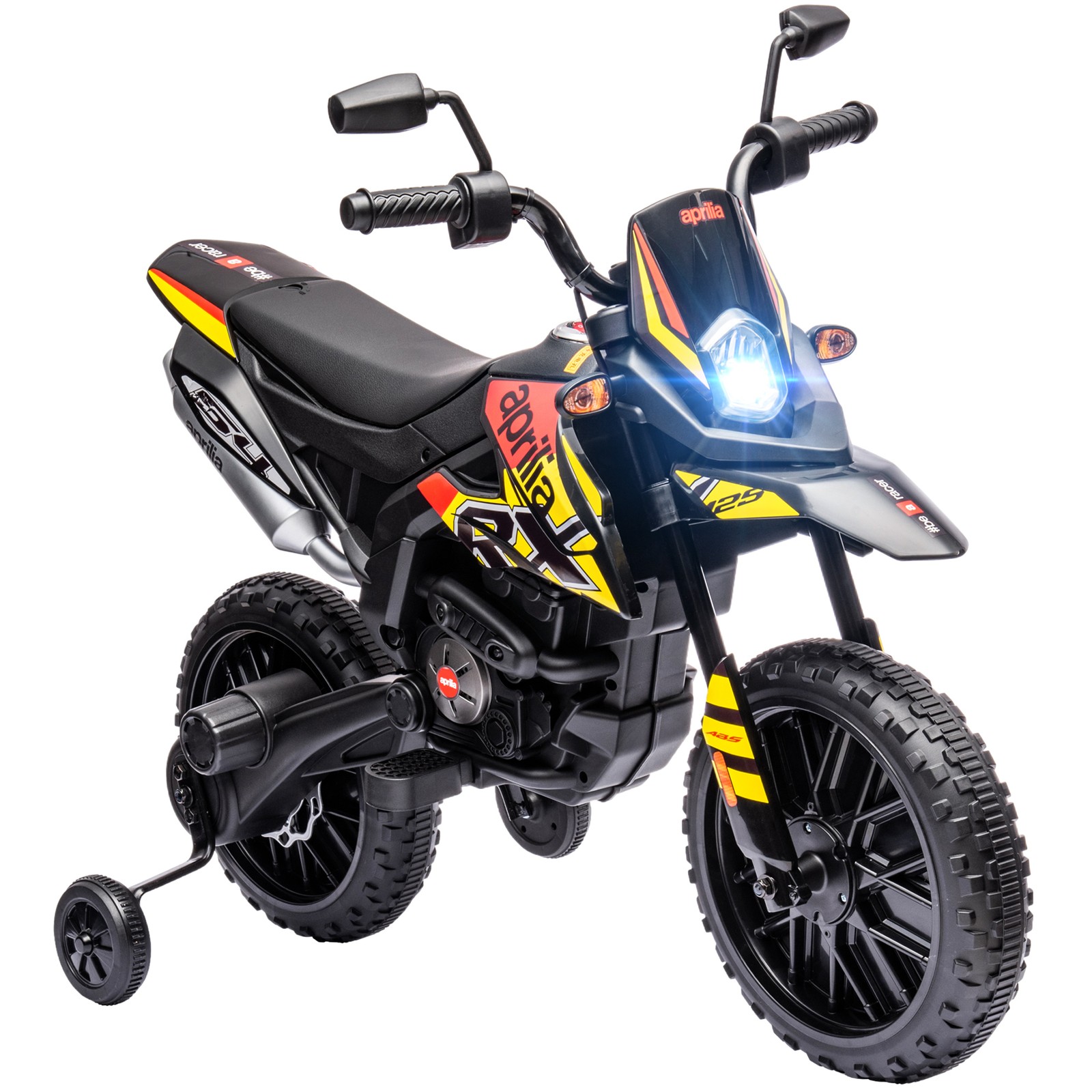 Qaba 12V Kids Motorcycle,Aprilia Licenced Electric Motorcycl