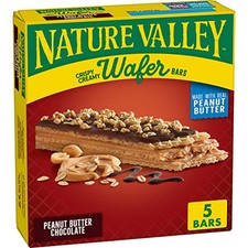 Nature Valley Peanut Butter Chocolate Wafer Bars 5 Pack Portable Snack