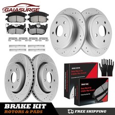 Front Rear Brake Rotors Pads For 2005- 2009 2010 Jeep Grand Cherokee Commander Front Rear Brake Rotors Pads For 2005- 2009 2010 Jeep Grand Cherokee Commander