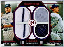 ROGER CLEMENS/ANDY PETTITTE-YANKEES--2024 MUSEUM COLLECTION--QUAD RELIC-08/10