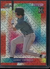 2023 Leaf Vivid #75 Jonny Farmelo Mojo Red #1/8 1st on Print