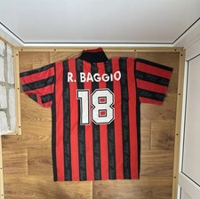 Camiseta de fútbol AC Milan 1996/1997 Baggio #18 talla L