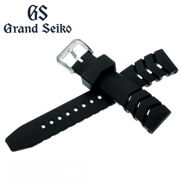 GrandSeikoグランドセイコー　純正ラバーストラップBlack22㎜ GRAND SEIKO Genuine Silicon Rubber Band 22mm Black RG02B22BK for
