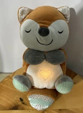 Nuby Motion & Sound Baby Sleep Machine White Noise Fox Plush Light Music Tote19