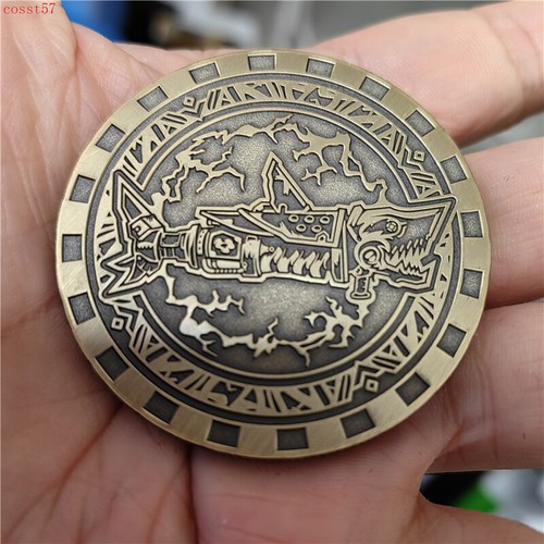 Moneda de recuerdo oficial de League of Legends Arcana temporada 2 insignia de aleación de zinc Jinx - Imagen 16 de 25