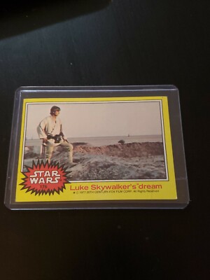 1977 VINTAGE STAR WARS TRADING CARD #176 - LUKE SKYWALKER'S DREAM