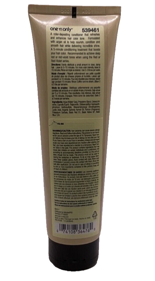 (3 pack) One 'n Only Color Conditioner Burgundy / 5.2 oz - Image 3 of 3