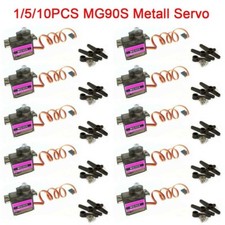 1/5/10pz MG90S Mini Gear Servo Analogico con Servomotore Robot Elicottero XY