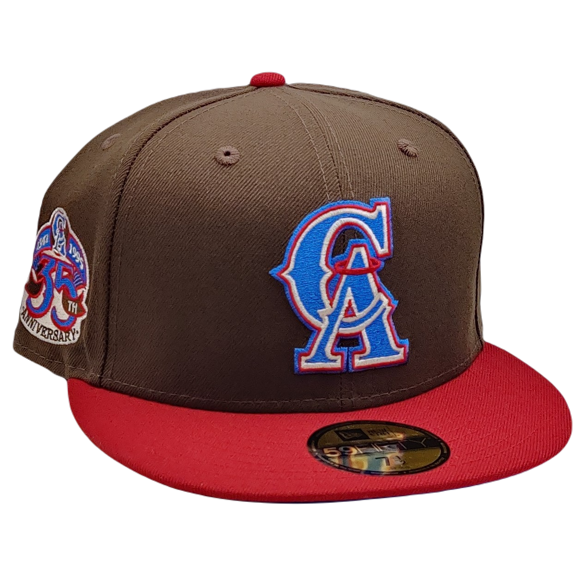 New Era 59Fifty California Angels 35th Anniversary Patch Fitted