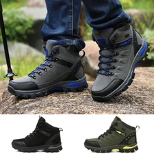 Mens Hiking Athletic Shoes Hiking Boots Non-slip Outdoor Casual Walking Shoes US