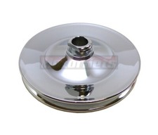 Steering Chrome Gm Single Groove Press Fit Power Pulley 3 4 Sbc 283-400 1984