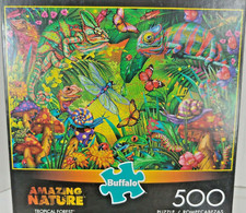 Buffalo Games Tropical Forest Amazing Nature 500 Pc Jigsaw Puzzle COMPLETE Look