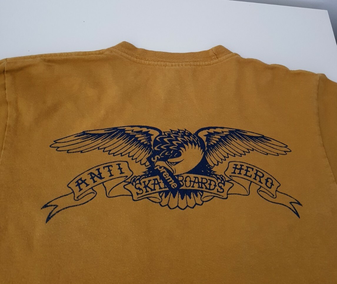 SS16 Supreme x Anti Hero Eagle pocket tee mustard T-shirt SS16 Supreme x Anti Hero Eagle pocket tee mustard T-shirt