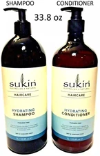Sukin - Hydrating SHAMPOO & CONDITIONER SET - 33.8 oz  (4x 16.9 oz bottles)