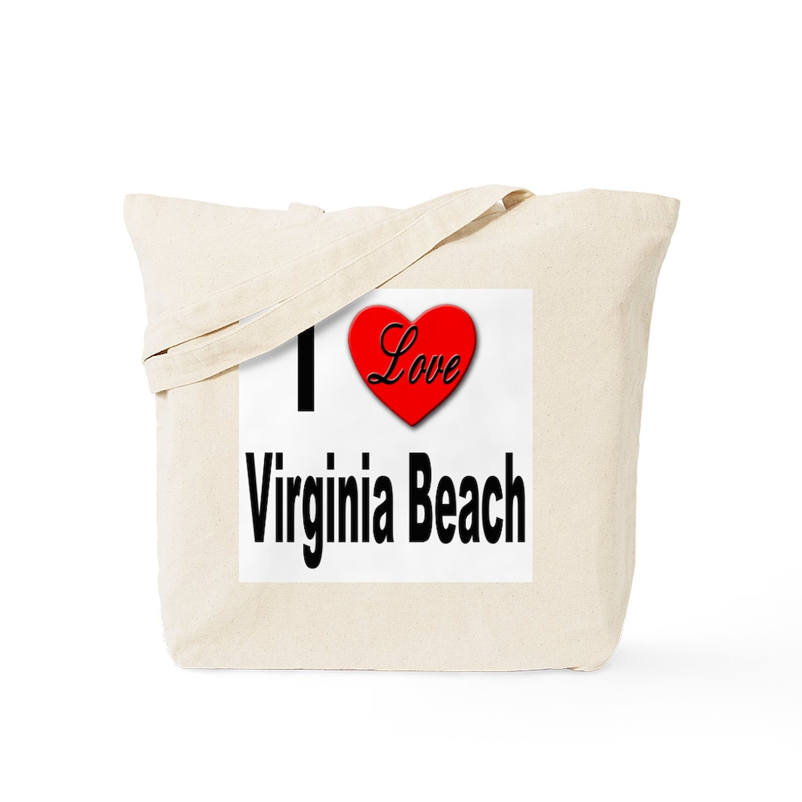 CafePress I Love Virginia Beach Tote Bag (341424358)