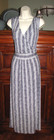 NEW Talbots Women's Jersey Knit Sleeveless Maxi Dress Size 2X Black White