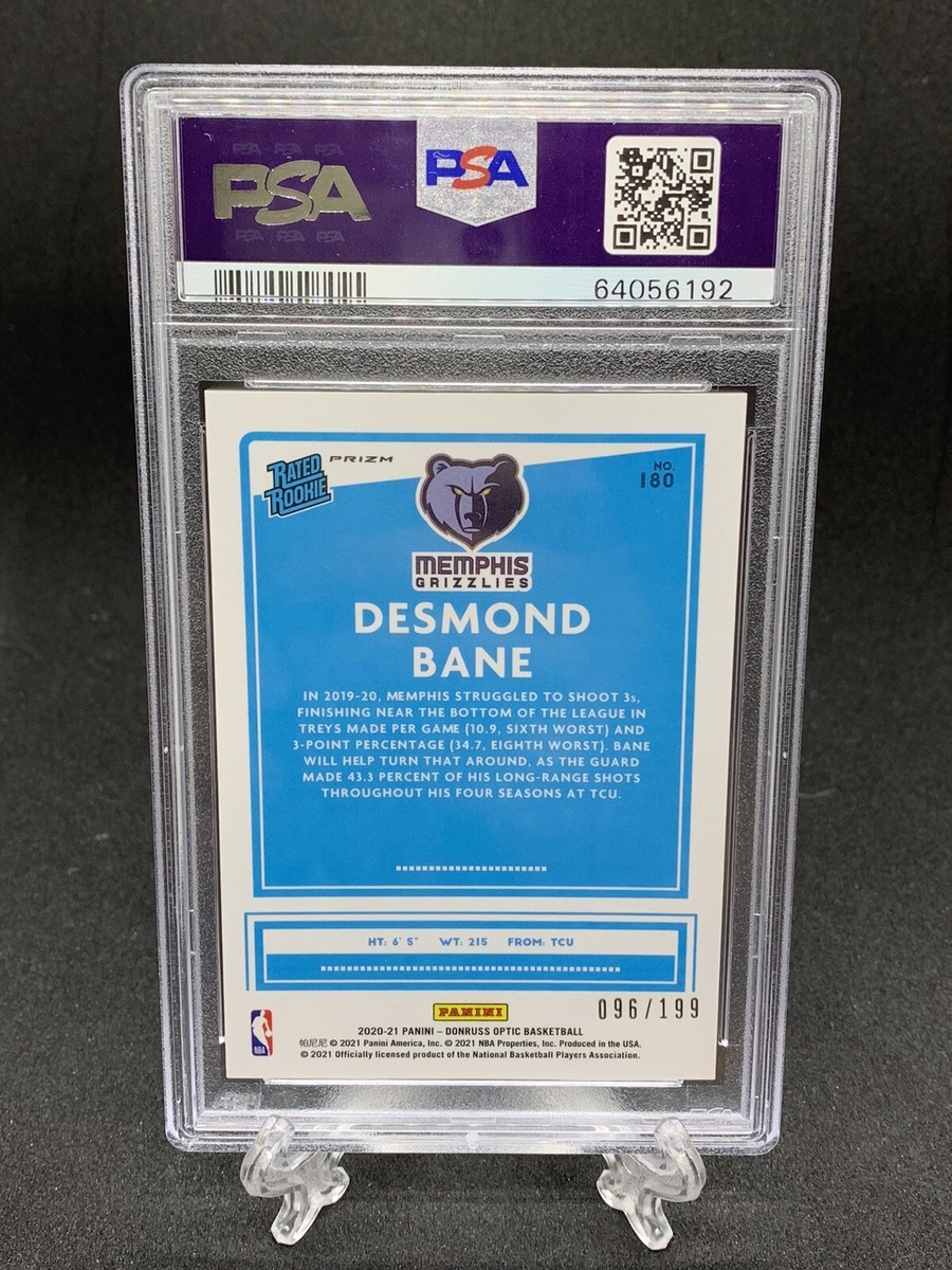 Desmond Bane 2020 Donruss Optic Orange Prizm RC Rookie 096