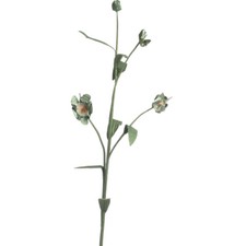 Factory Direct Craft Pink and Yellow Dried Artificial Rose Stem  12 Pieces