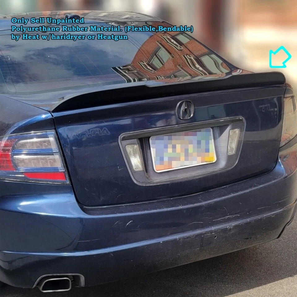 TaVbe 522EC Type Rear Duckbill Trunk Spoiler Wing Fits 2004~2008 Acura TL Sedan - Image 2 of 4