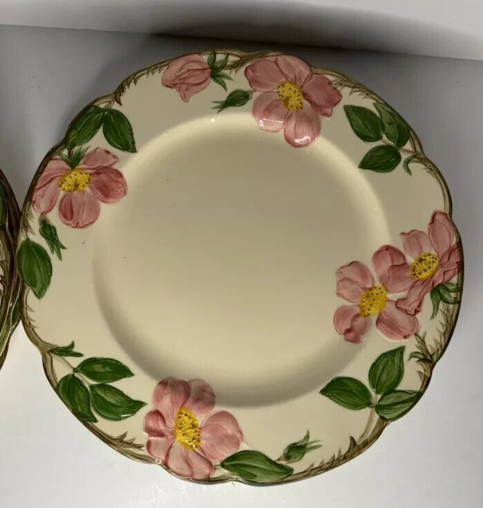 SET OF SIX VINTAGE   Franciscan Desert Rose 10 5/8