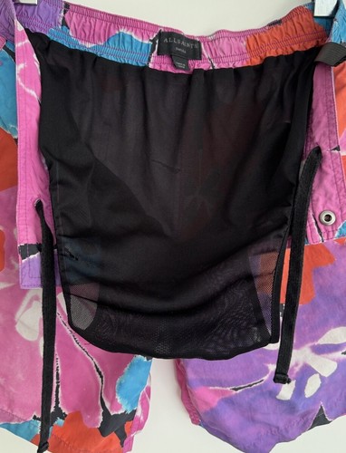 Allsaints “Mallorca” Swimming Shorts Pink Purple Tie-dye Small - Picture 14 of 14