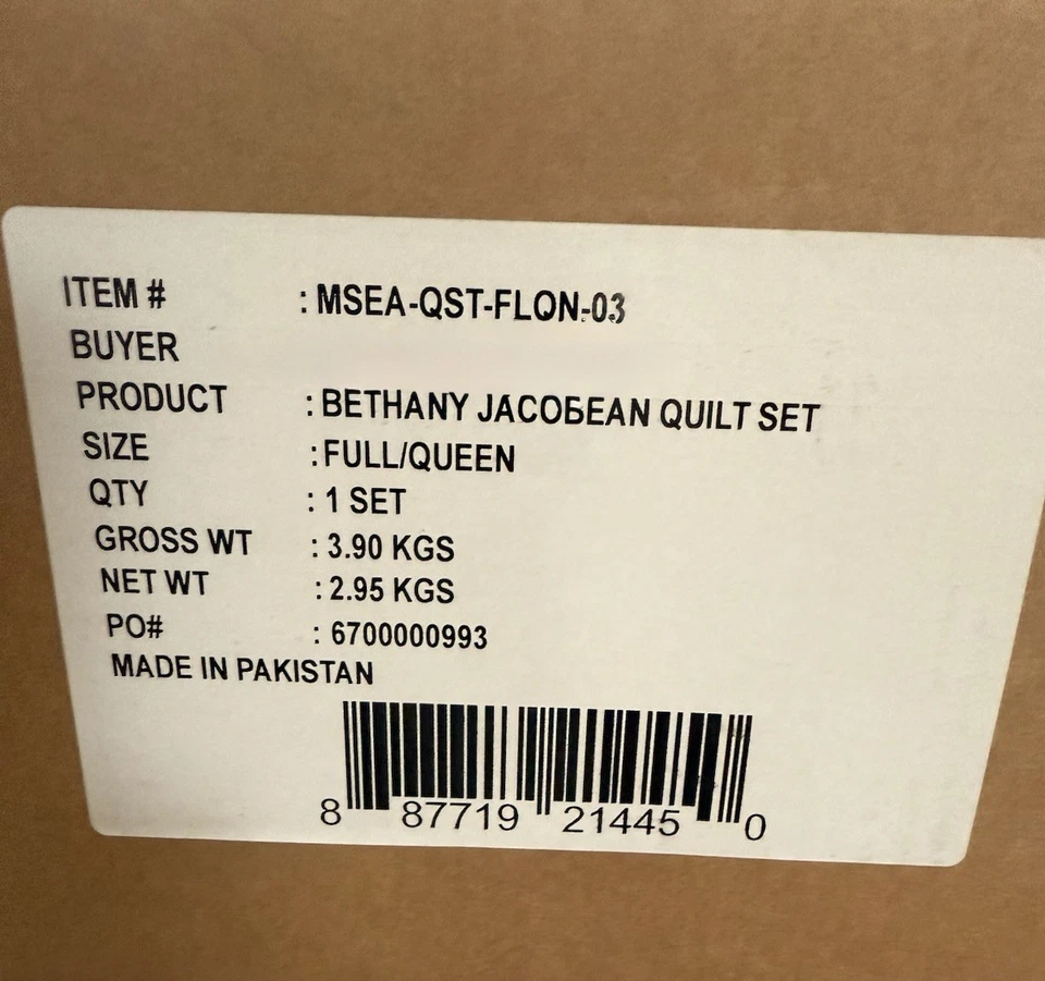 Juego de edredón reversible de 3 piezas MARTHA STEWART, lavado, rosa/verde 1 edredón, 2 fundas Foto 3 de 4