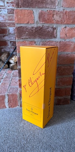 Boîte Métal Vintage Veuve Clicquot Orange - Années 1990 - Boîte à Champagne Décorative