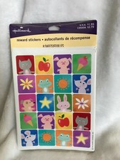 New Hallmark Animals Bunny Dog Cat Flowers Ice Cream Sun Star Reward Stickers