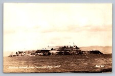 Postcard RPPC CA San Francisco Bay Alcatraz Island Zan c. 1940s Unposted J309