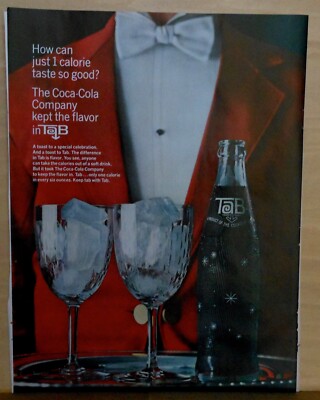 1962 magazine ad for Tab soda - Coca-Cola Co. keeps flavor in Tab