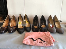 LOT of 4 Sz 9 Womens Heels - Sofft, Nine West, Nina w dust bag & Naturalizer SHS